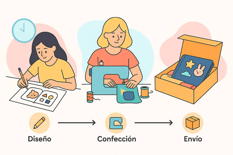 Proceso de diseño, confección y envío de libros sensoriales